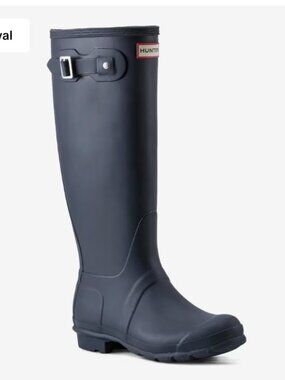 HUNTER Original Back Adjustable Tall Rain Boot - Women's - size 7